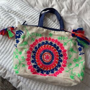 american & beyond tassel tote